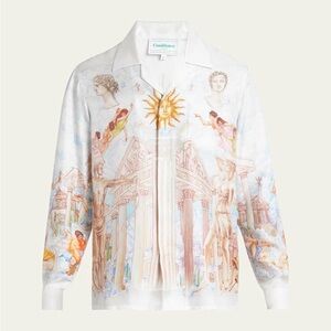 Casablanca White Graphic Long Sleeve Shirt